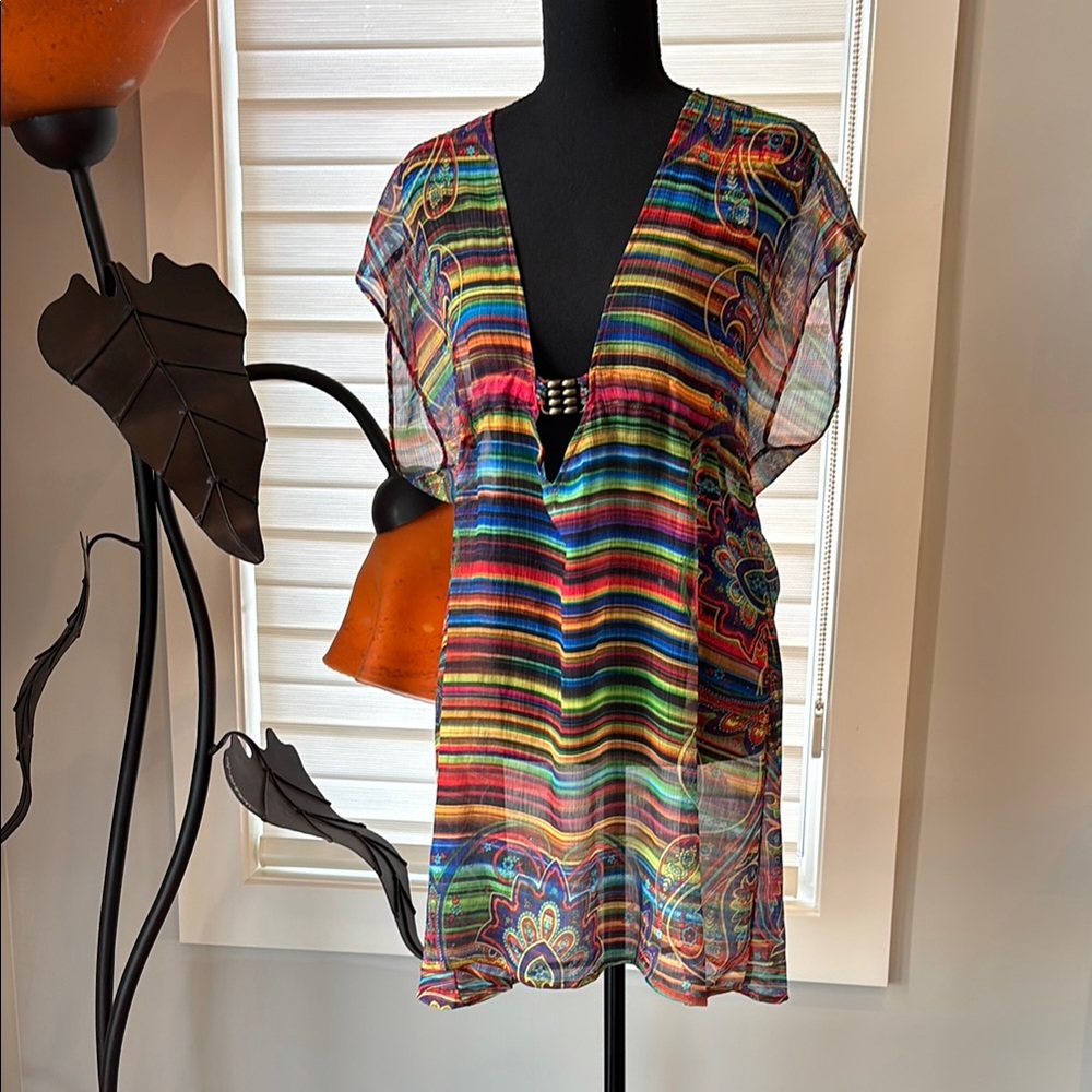 BECCA South of the Border Swim Tunic Cover-up size M/L